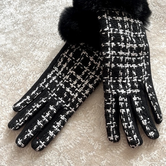 NWT Vince Camuto Faux Fur Earmuffs w/ Embellished Headband & Marcus Adler Gloves main image 13